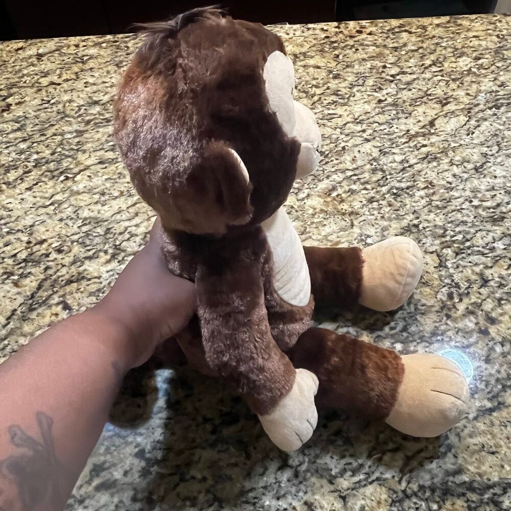 2024 Build A‎ Bear Brown Smiling Monkey Plush Stuffed Animal 18 inch - Picture 6 of 8